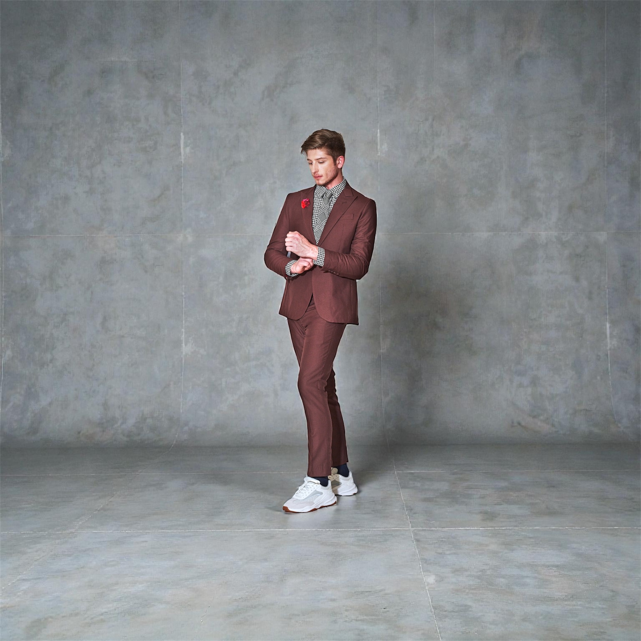 Deep maroon / burgundy jacket